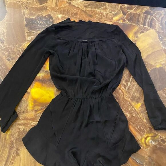 Guess satin black romper, XS - Picture 3 of 10